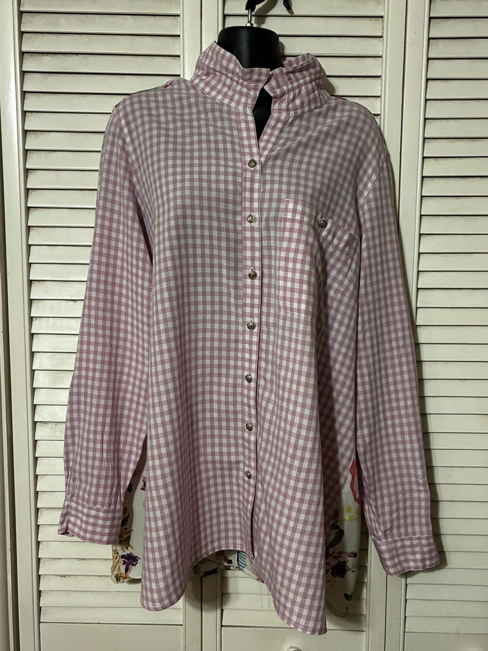 John Mark Pink Gingham Button-Down Shirt